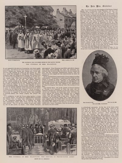 The Funeral of Mrs Gladstone by George Soper